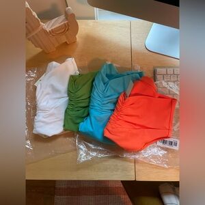 Aerie Ruched High Cut Cheeky Bikini Swimsuit
Bottom 4 pack NWT